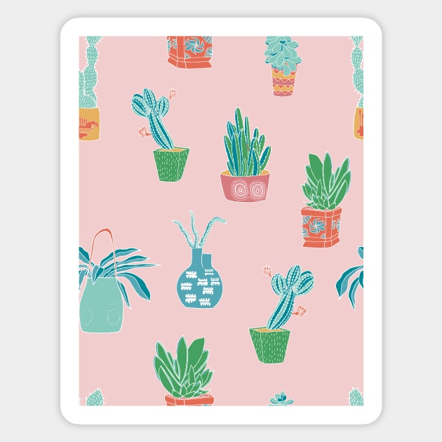 Pottery and plants Sticker by Flyingrabbit